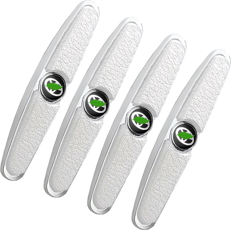 Kidoca Silicone, Steel Car Door Guard  (White, Pack of 4, Toyota, Glanza V, Fortuner, Innova, Urban Cruiser, Camry, Corolla)