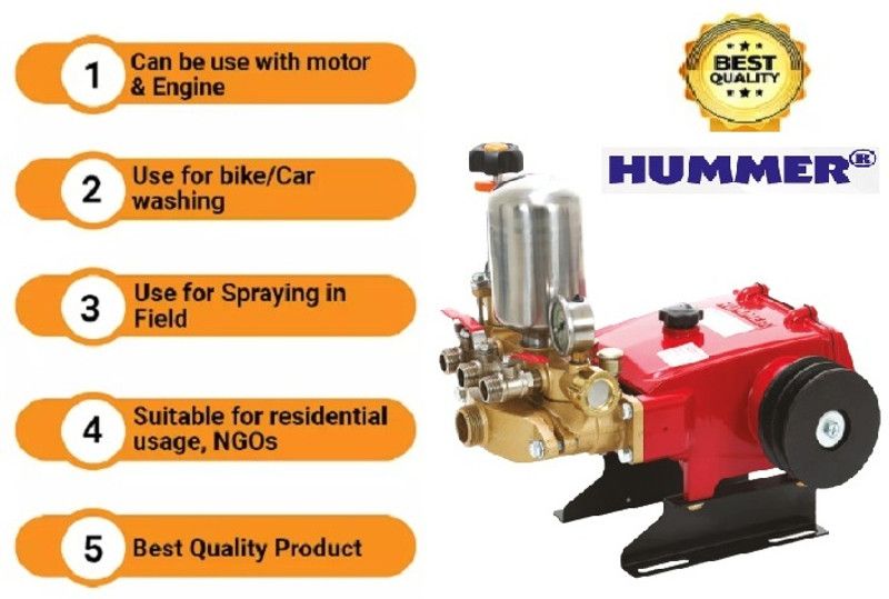 Hummer Water Pump For Cleaning And Washing With 800-1000 RPM Pressure Pressure Washer