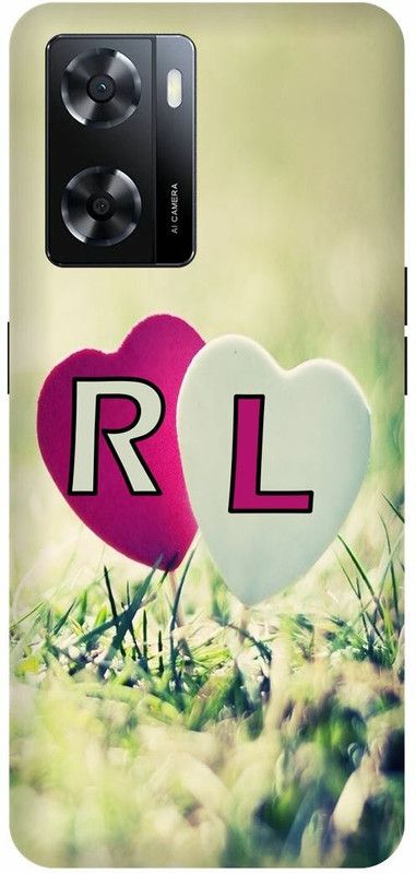Dimora Back Cover for OPPO A57, R LOVES L NAME R NAME L LETTER ALPHABET R LOVE L NAME  (Multicolor, Hard Case, Pack of: 1)