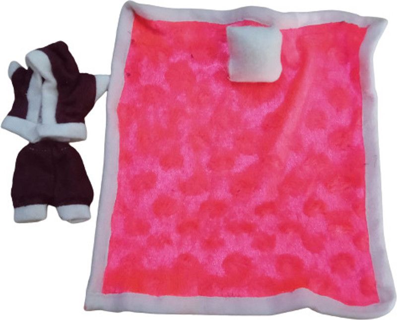 Kanha combo of 2 laddu g velvet suit / blanket with cushion (size 3) Dress  (Velvet)