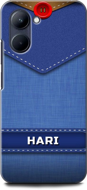 WallCraft Back Cover for Realme C33, RMX3624 HARI NAME, H LETTER, BLUE, JEANS, ALPHABET, DESIGN  (Multicolor, Dual Protection, Pack of: 1)