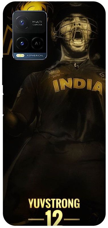 MS STYLISH Back Cover for vivo Y21, V2149, YUVRAJ, SINGH, YUVI  (Black, Hard Case, Pack of: 1)