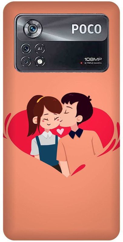 FRONK Back Cover for POCO X4 Pro 5G, COUPLE, LOVE, VALENTINE, LOVERS, GIRL, BOY  (Multicolor, Hard Case, Pack of: 1)