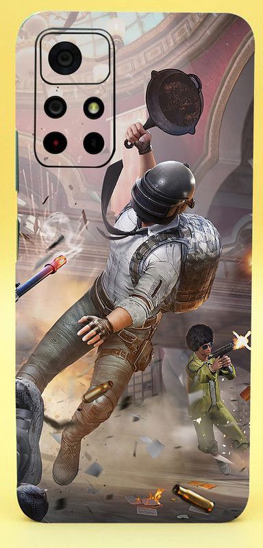 Mclaxa Melee Pubg Pan2 Mobile Back Skin, Melee Pubg Pan2, Poco M4 Pro 5G Mobile Skin  (Melee Pubg Pan2 Skin With Super Matte Finish)