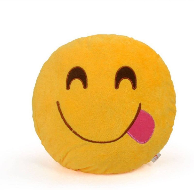 G-Trading Hub Microfibre plain Back Cushion Pack of 1  (Yellow)