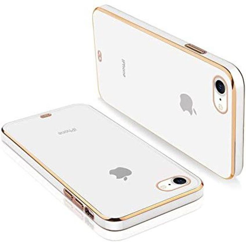 Urban Tech Back Cover for Apple Iphone 7G |Electroplated Silicon Golden Plating Crystal Clear Case |  (White, Grip Case, Pack of: 1)
