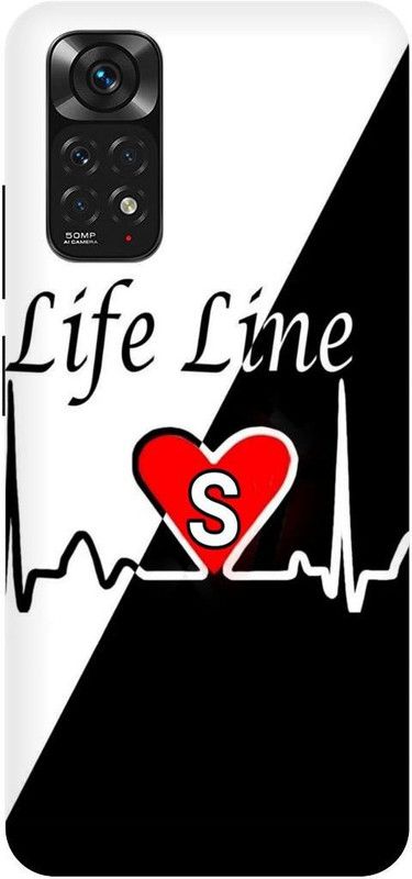 THE NARAYANA COLLECTIONS Back Cover for REDMI NOTE 11-S,NAME,LATTER,LIFE,LINE,LOVE  (Multicolor, Hard Case, Pack of: 1)