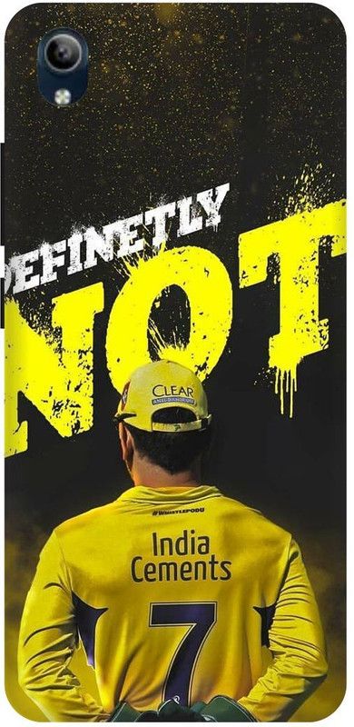 play fast Back Cover for vivo Y1s, 1929, MAHENDRA, SINGH, DHONI, MS, DHONI, CSK, PLAYER  (Yellow, Hard Case, Pack of: 1)