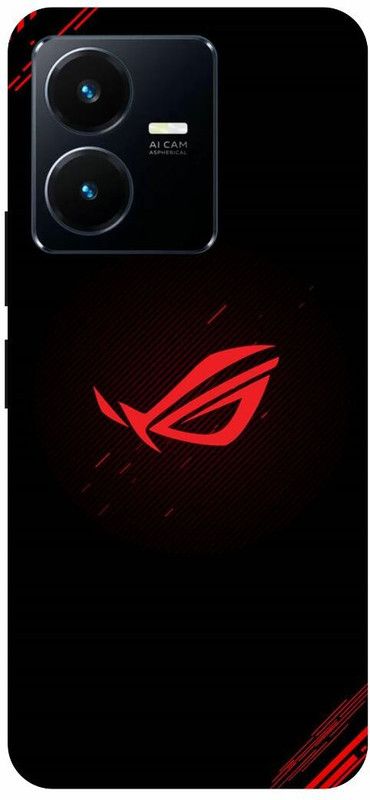 Bluvver Back Cover for Bluvver Back Cover For vivo Y22, Vivo V2207, Black Mask  (Multicolor, Shock Proof, Pack of: 1)