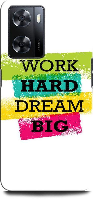 GRAFIQE Back Cover for OPPO A57e MOTIVATION, WORK HARD DREAM BIG, POSITIVE  (Multicolor, Shock Proof, Pack of: 1)