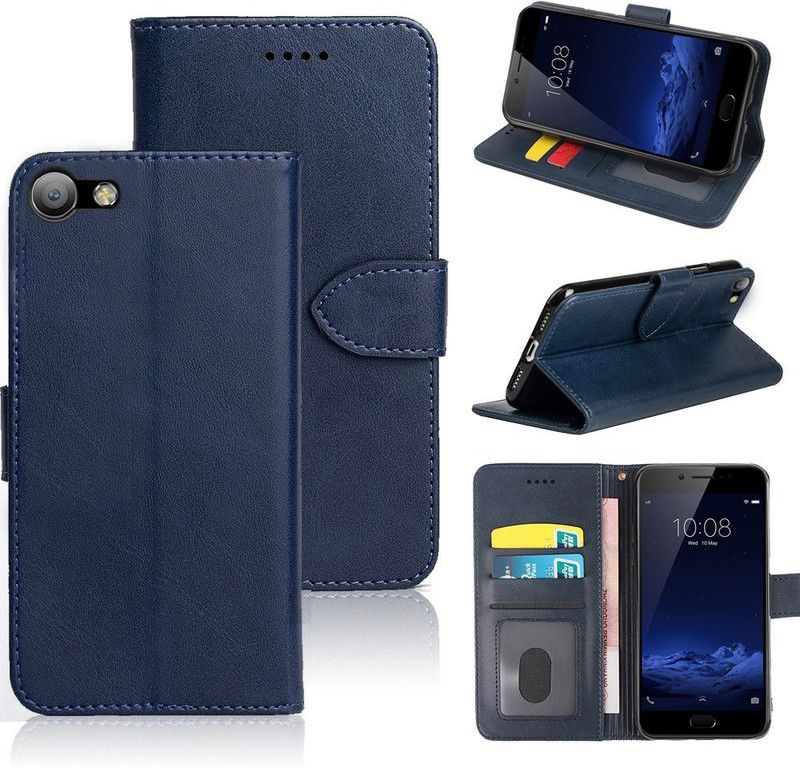BOZTI Back Cover for Vivo V5  (Blue, Grip Case, Pack of: 1)