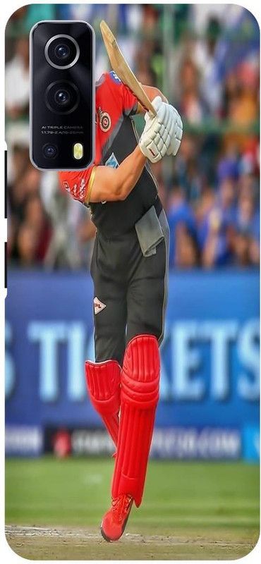 THE NARAYANA COLLECTIONS Back Cover for IQOO Z3- V2073A-AB,DE,VILLIERS,AFRICAN,CRICKETER  (Multicolor, Hard Case, Pack of: 1)