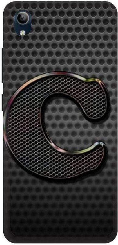PHONE WALEY.COM Back Cover for VIVO Y91i , VIVO 1820 ,C letter,C name C word , Printed Back Cover  (Black, Hard Case, Pack of: 1)