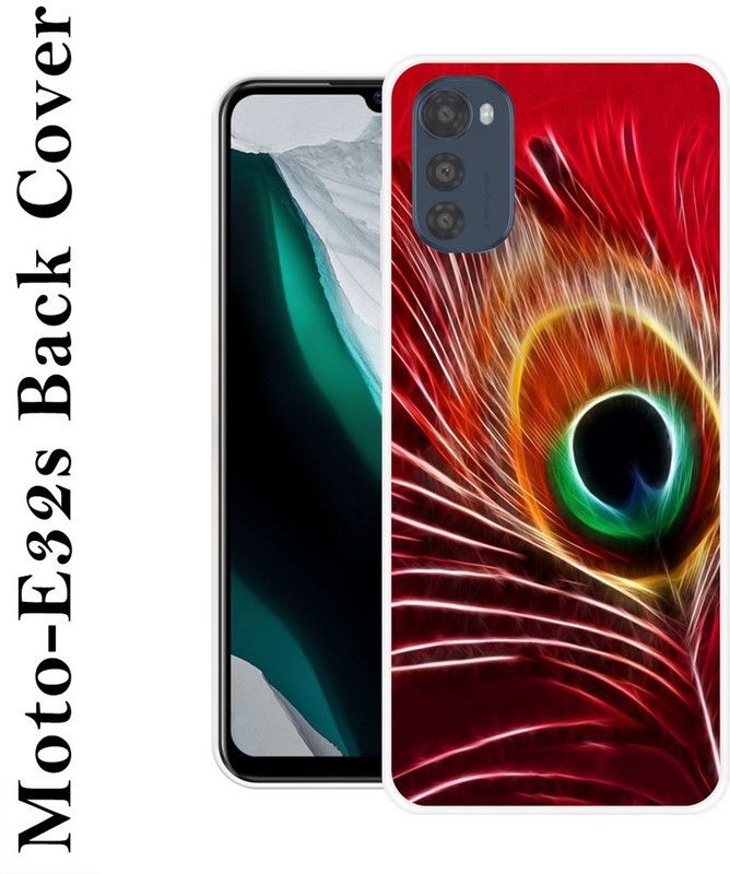 SIMAWAT Back Cover for Motorola Moto E32s  (Multicolor, Grip Case, Silicon, Pack of: 1)