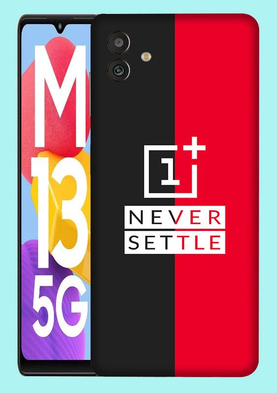 WeCre8 Skin's Samsung Galaxy M13 5G Mobile Skin  (Oneplus Never Settle Multicolor Mobile Skin)