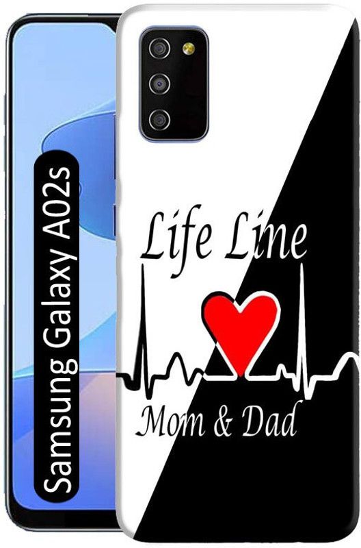Bingal Back Cover for Samsung Galaxy A02s  (Black, White)
