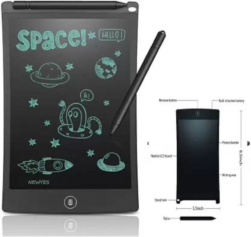 DEKIYANZ MAGIC WRITING PAD (Black)  (Multicolor)