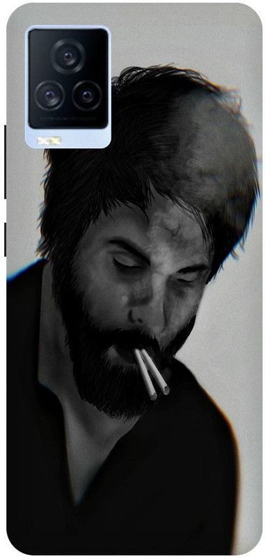THE NARAYANA COLLECTIONS Back Cover for IQOO 7- V2049A-KABIR,SINGH,SHAHID,SMOKE  (Multicolor, Hard Case, Pack of: 1)