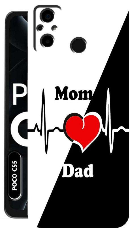 Dekhbuy Back Cover for Poco C55  (Multicolor, Grip Case, Silicon, Pack of: 1)