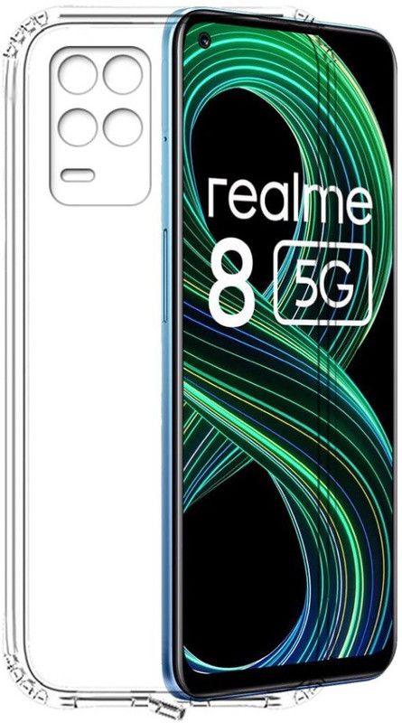 Coverage Back Cover for Realme 8 5G  (Transparent, Flexible, Pack of: 1)