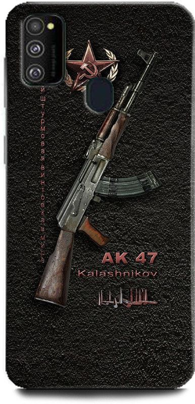 WallCraft Back Cover for Samsung Galaxy M21 AK 47, ARMY GUN, KALASHNIKOV, RIFLE, CLASSIC  (Multicolor, Dual Protection, Pack of: 1)
