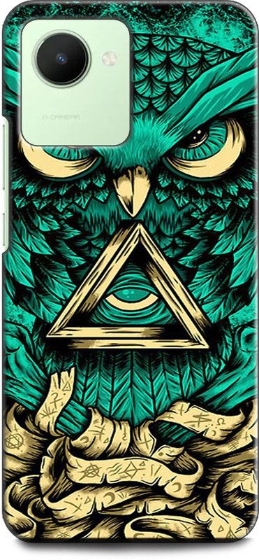 Dronk Back Cover for Realme C30, RMX3581 OWL, FUNNY OWL, NIGHT WATCH, ABEJ, BEOGRAD, TRIPPY  (Multicolor, Dual Protection, Pack of: 1)