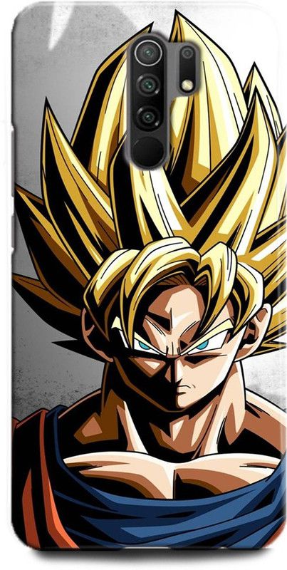 WallCraft Back Cover for Redmi 9 Prime GOKU, DRAGON BALL Z, ANIME, VEGETA, NARUTO, KAKASHI, NEON  (Multicolor, Dual Protection, Pack of: 1)