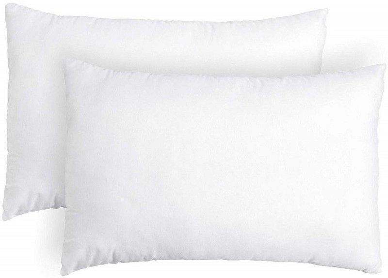ROYAL TREND Cotton solid Bed/Sleeping Pillow Pack of 2  (White)