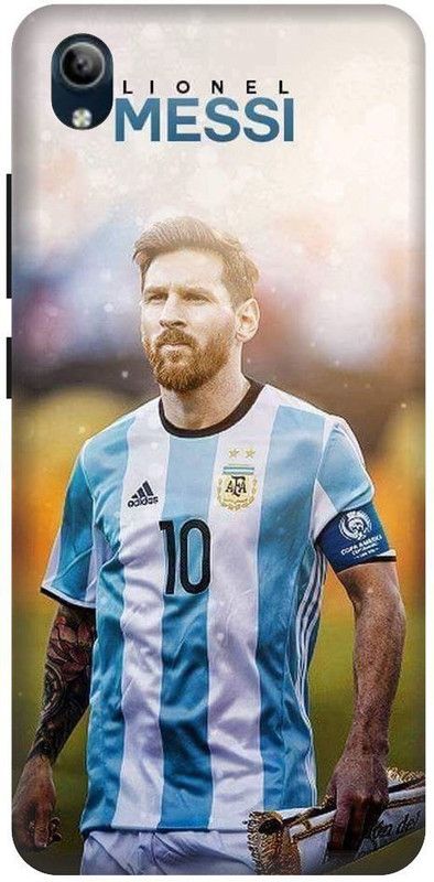 PHONE WALEY.COM Back Cover for VIVO Y91i , VIVO 1820 ,Messi, Football,Printed back cover  (Blue, Hard Case, Pack of: 1)