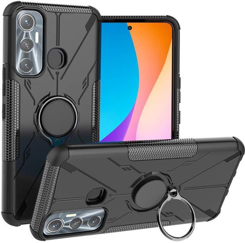 S-Hardline Back Cover for infinix Hot 11, Hard TPU Shockproof  (Black, Pack of: 1)