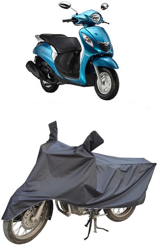 HEMSKAR Waterproof Two Wheeler Cover for Yamaha  (Fascino, Black)