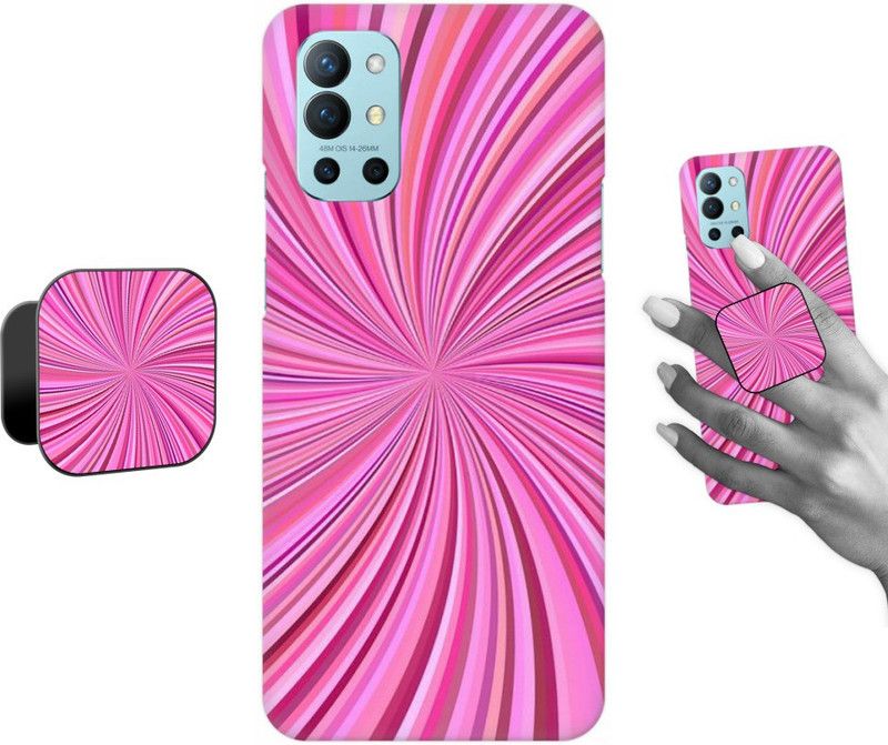 COBIERTAS Back Cover for Oneplus 9R  (Multicolor, Cases with Holder, Pack of: 1)