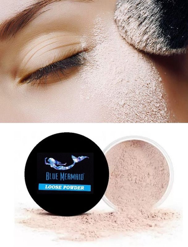 BLUEMERMAID ORIGINAL LOOSE POWDER MAKEUP SETTING POWDER BEST FOR MAKEUP BASE Compact  (BEIGE, 15 g)