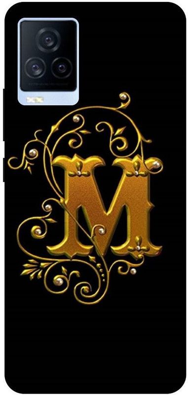 THE NARAYANA COLLECTIONS Back Cover for IQOO 7- V2049A-M,LOVE,GOLDEN,ALPHABET,LATTER  (Multicolor, Hard Case, Pack of: 1)