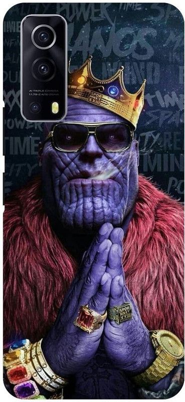 THE NARAYANA COLLECTIONS Back Cover for IQOO Z3- V2073A-THANOS,FUNKY,FUNNY,VILLEN,AVENGERS  (Multicolor, Hard Case, Pack of: 1)