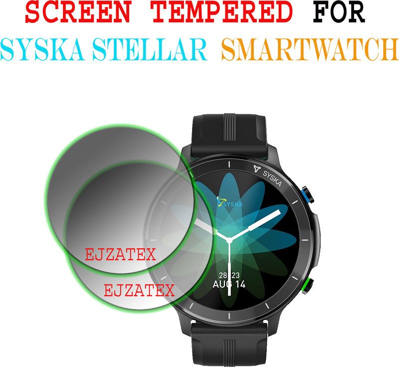 ejzatex Screen Guard for SYSKA STELLAR SMARTWATCH  (Pack of 2)