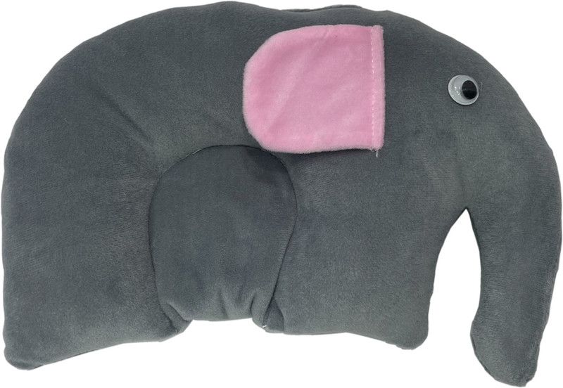 Mustard Seeds (Rai) Pillow for New Born Baby, Soft Fabric Mustard Seeds Cotton Solid Baby Pillow Pack of 1  (Grey)