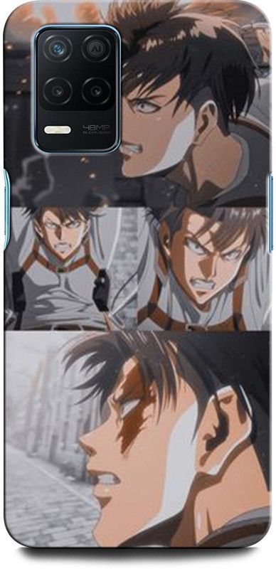 ORBIQE Back Cover for Realme Narzo 30 5G ATTACK ON TITAN, ANIME, ACTOR, ANIME BOY  (Multicolor, Hard Case)