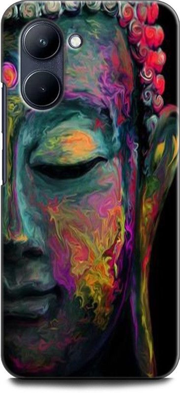 WallCraft Back Cover for Realme C33, RMX3624 GAUTAMA BUDDHA, GOD, LORD, ABSTRACT ART, PANTING  (Multicolor, Dual Protection, Pack of: 1)