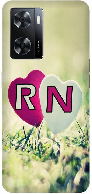 Dimora Back Cover for OPPO A57, R LOVES N NAME R NAME N LETTER ALPHABET R LOVE N NAME  (Multicolor, Hard Case, Pack of: 1)