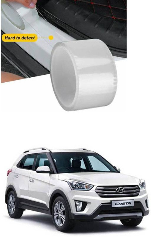 APICAL Plastic Car Door Guard  (White, Pack of 1, Hyundai, Creta)