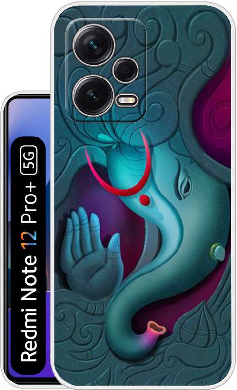 Case Club Back Cover for Mi Redmi Note 12 Pro Plus 5G  (Blue, Purple, Grip Case, Silicon, Pack of: 1)