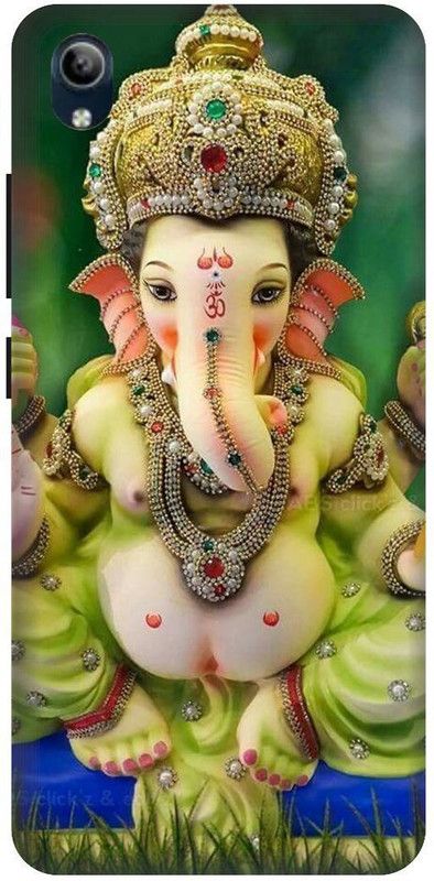 PHONE WALEY.COM Back Cover for VIVO Y91i , VIVO 1820 ,Ganesh Ji,Gabpati,bapa,Printed back cover  (Green, Hard Case, Pack of: 1)