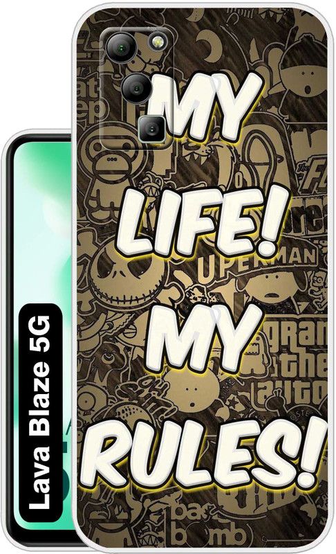 Flipkart SmartBuy Back Cover for Lava Blaze 5G  (Multicolor, Silicon, Pack of: 1)