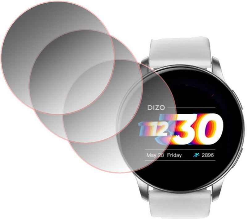 hirdesh Tempered Glass Guard for DIZO WATCH R  (Pack of 3)
