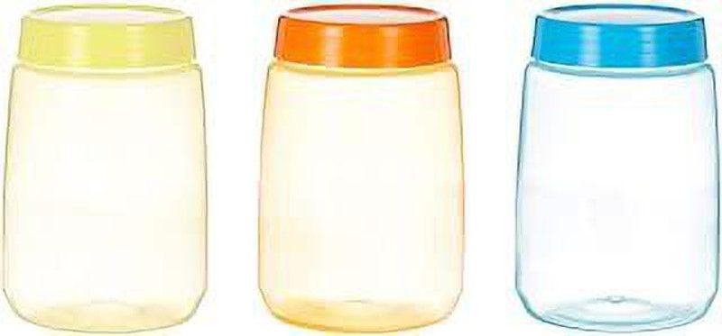 TOYO CORPORATION - 1 L Plastic Grocery Container  (Pack of 3, Multicolor)