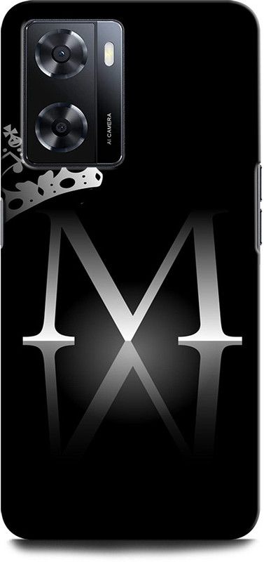 GRAFIQE Back Cover for OPPO A57 New M, M LETTER, M ALPHABET, M DESIGN  (Multicolor, Shock Proof, Pack of: 1)
