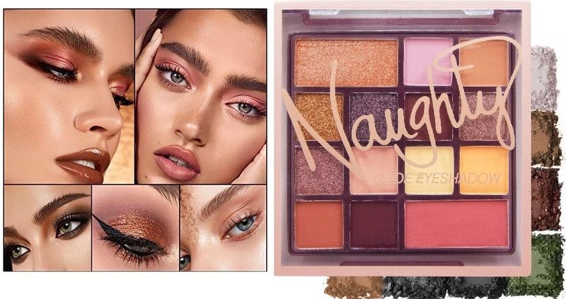 BLUEMERMAID BEST QUALITY SHIMMER EYESHADOW PALETTE FOR SHIMMERY EYE MAKEUP 11.4 g  (MULTICOLOR)
