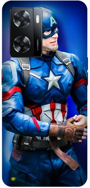 Dimora Back Cover for OPPO A57, AVENGER LOGO MARVELS SUPERHEROES ENDGAME  (Blue, Hard Case, Pack of: 1)