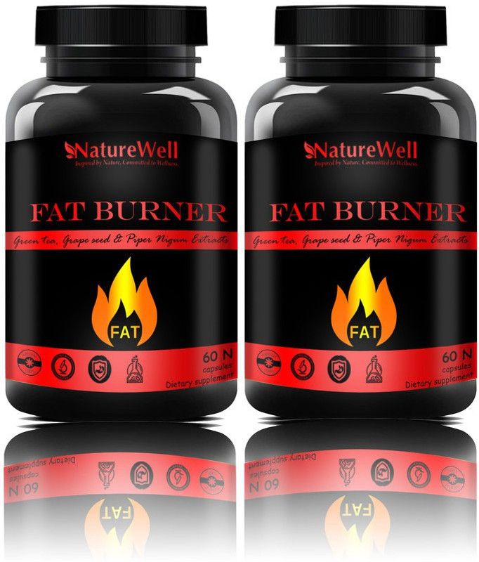 Naturewell Premium Fat Burner, fat burner for Women&Men, fat loss Red(120 Capsules)  (2 x 60 No)